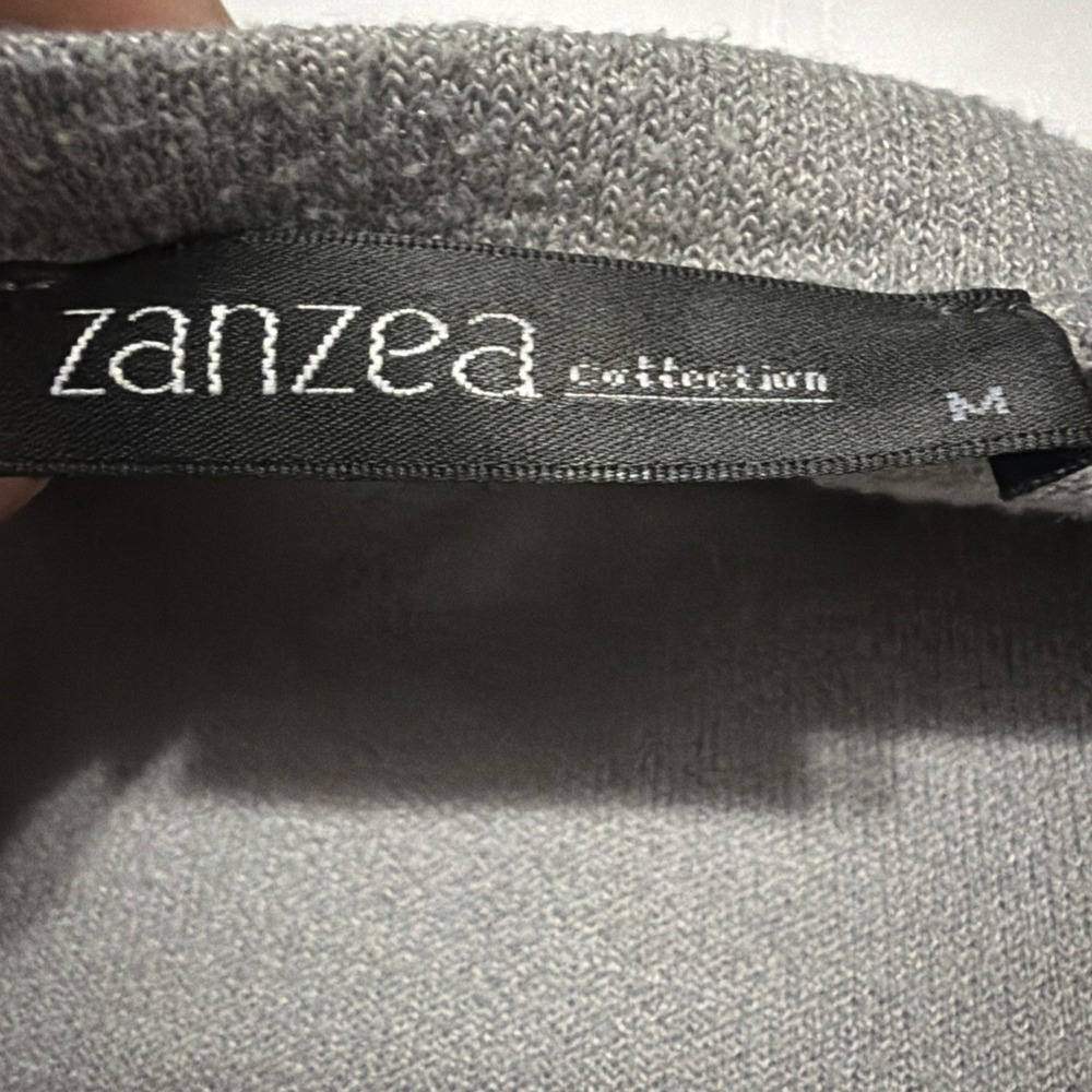 Zanzea Collection Gray High Low Oversized Knit Top 3/4 Sleeve Size M - Picture 3 of 5
